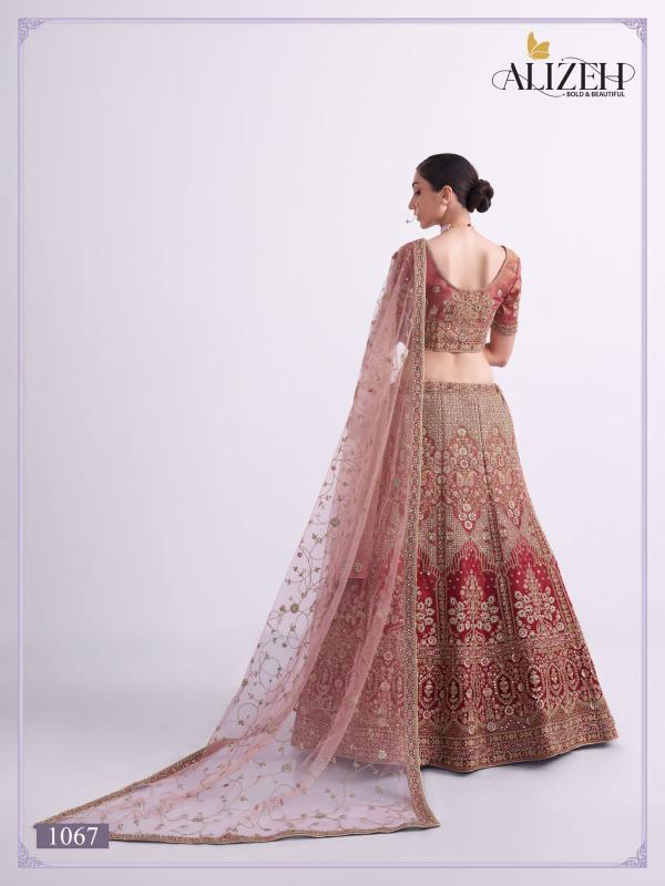 Alizeh Bridal Heritage Premium 2 Bridal Net Designer Lehenga Collection
